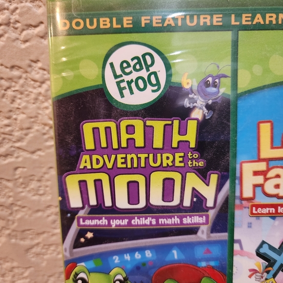 Leap Frog Learning Double Feature DVD: Math Adventure to the Moon/Letter Factory - Picture 2 of 9